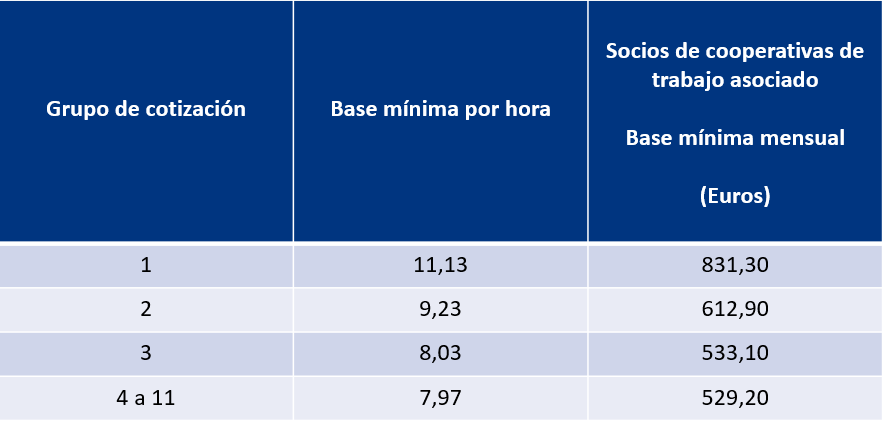 bases cotización