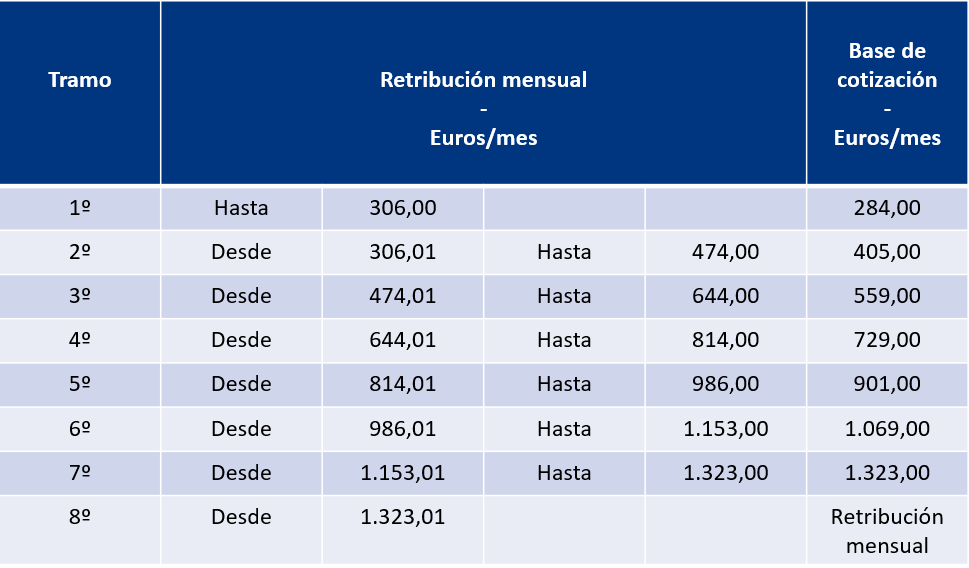 bases cotización